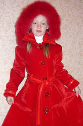 Пальто осень-зима для девочки 7-9 лет